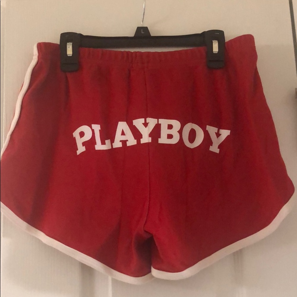 Playboy red shorts